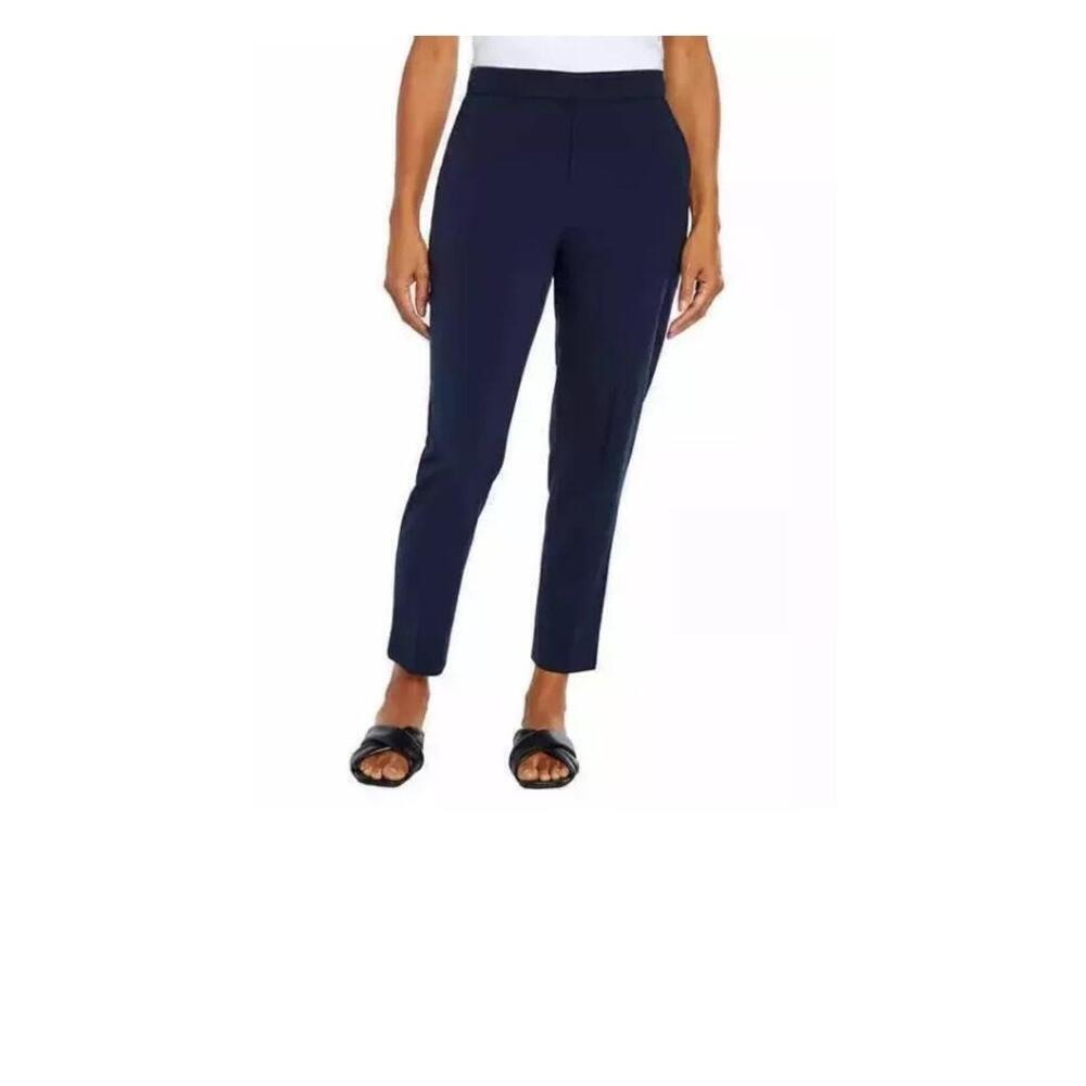 Banana Republic Women's tapered pull on pants, Navy, 8